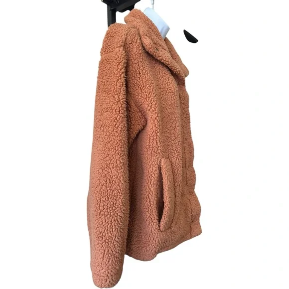 Billabong Cozy Days Sherpa Jacket Toffee Small - Picture 5 of 7